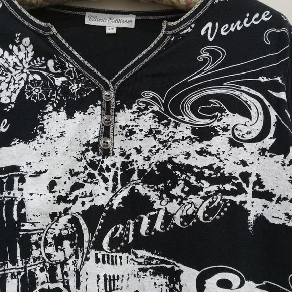 Bedazzled Venice three-quarter length sleeved top - Picture 3 of 4